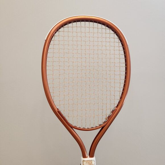 Vintage Burnt Orange Ektelon Flex Racquetball Racquet Small Leather Handle MCM - Picture 9 of 12